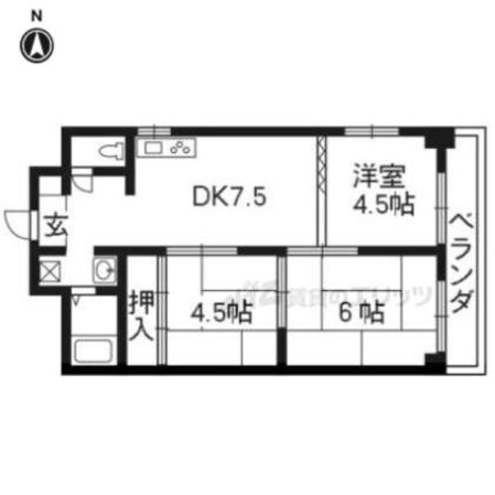 シャトー高野の物件間取画像